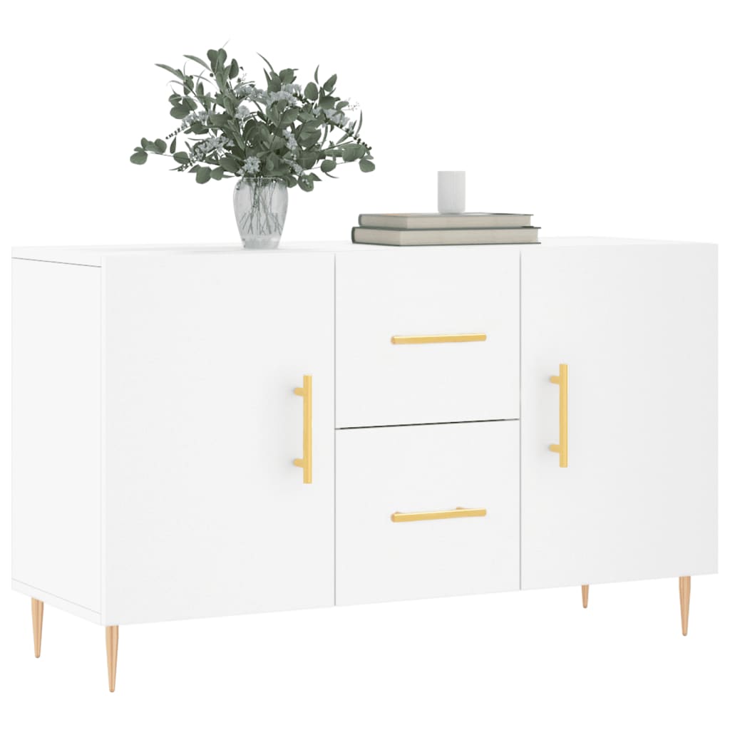 skænk 100x36x60 cm konstrueret træ hvid