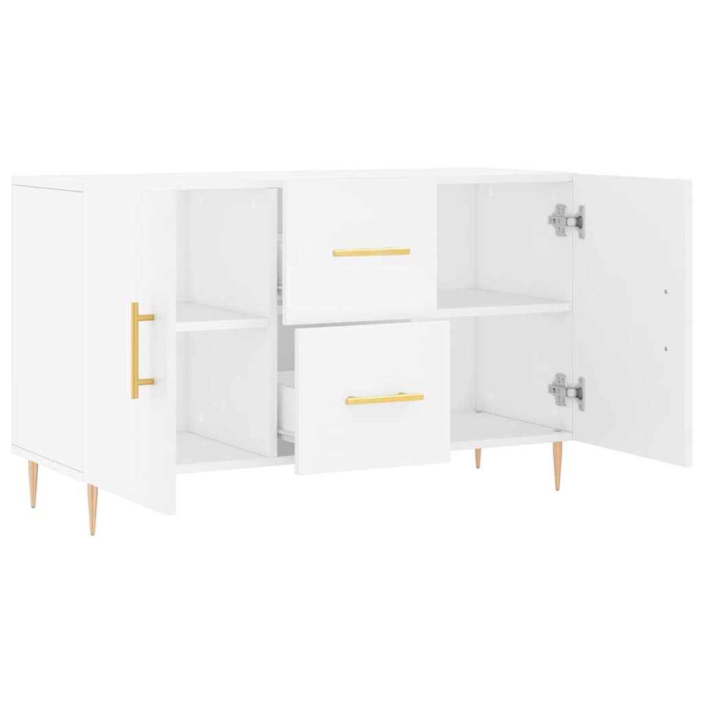 skænk 100x36x60 cm konstrueret træ hvid