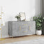 skænk 100x36x60 cm konstrueret træ betongrå