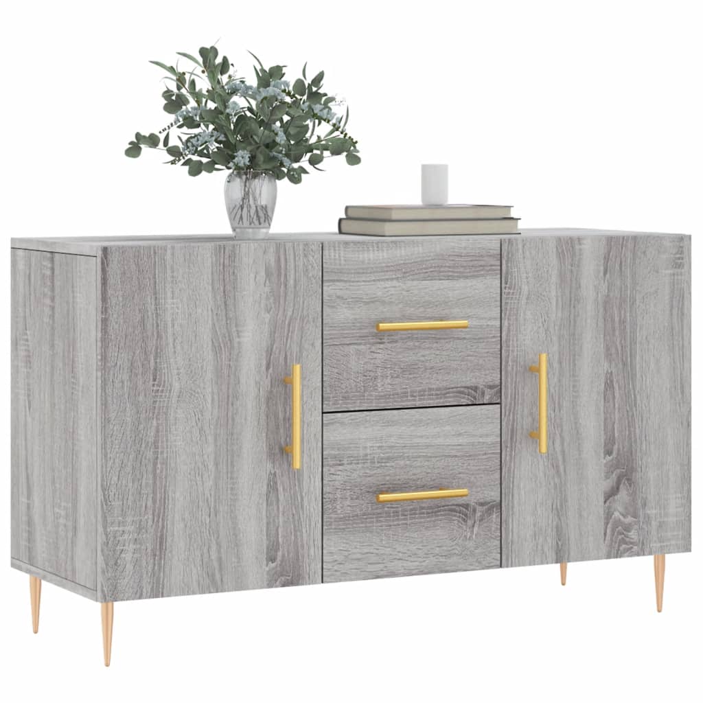skænk 100x36x60 cm konstrueret træ grå sonoma-eg