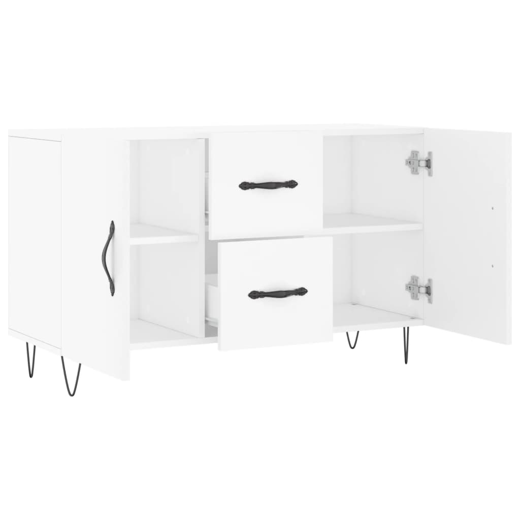 skænk 100x36x60 cm konstrueret træ hvid