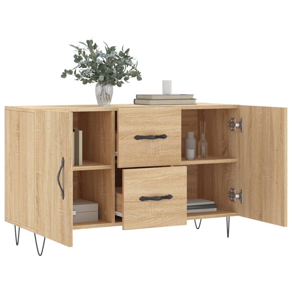 skænk 100x36x60 cm konstrueret træ sonoma-eg