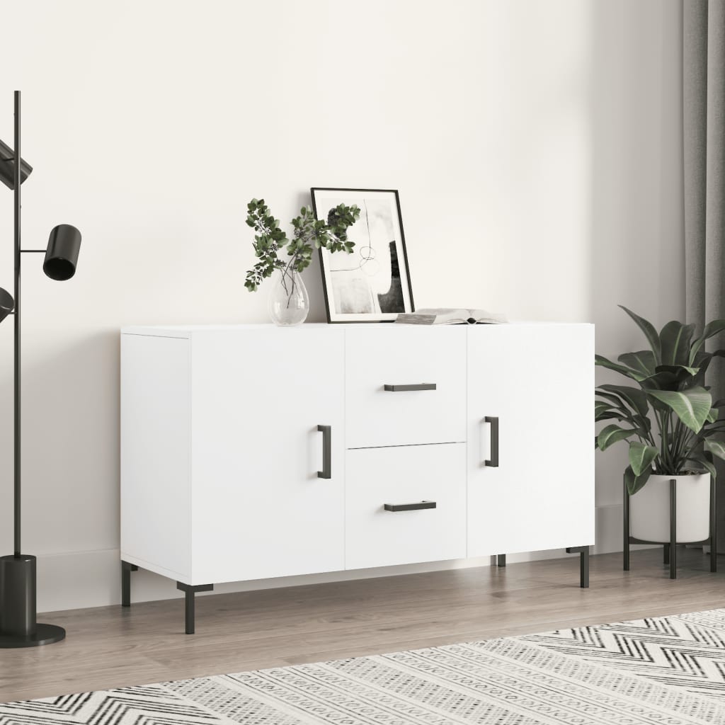 skænk 100x36x60 cm konstrueret træ hvid
