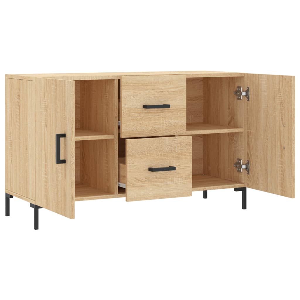skænk 100x36x60 cm konstrueret træ sonoma-eg