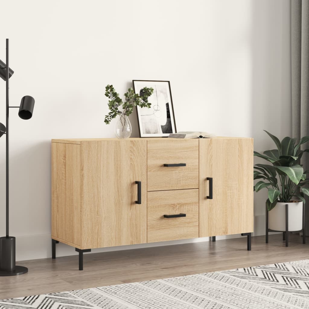 skænk 100x36x60 cm konstrueret træ sonoma-eg