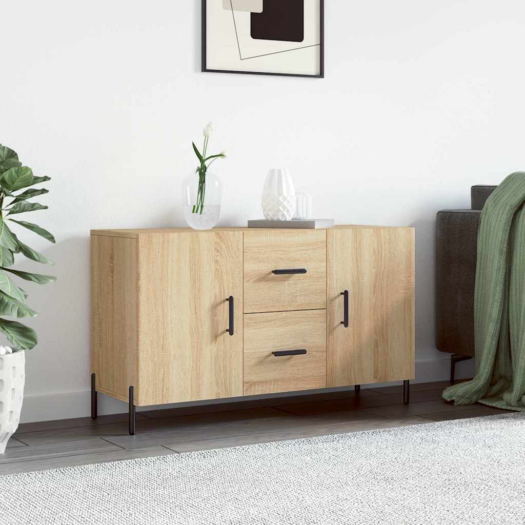 skænk 100x36x60 cm konstrueret træ sonoma-eg