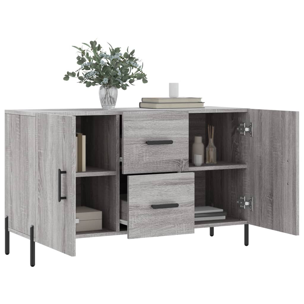 skænk 100x36x60 cm konstrueret træ grå sonoma-eg