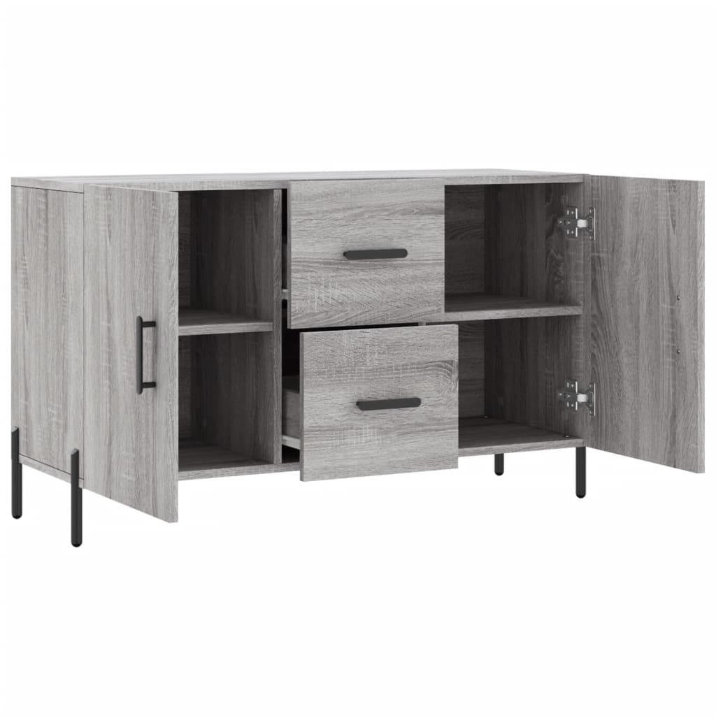skænk 100x36x60 cm konstrueret træ grå sonoma-eg