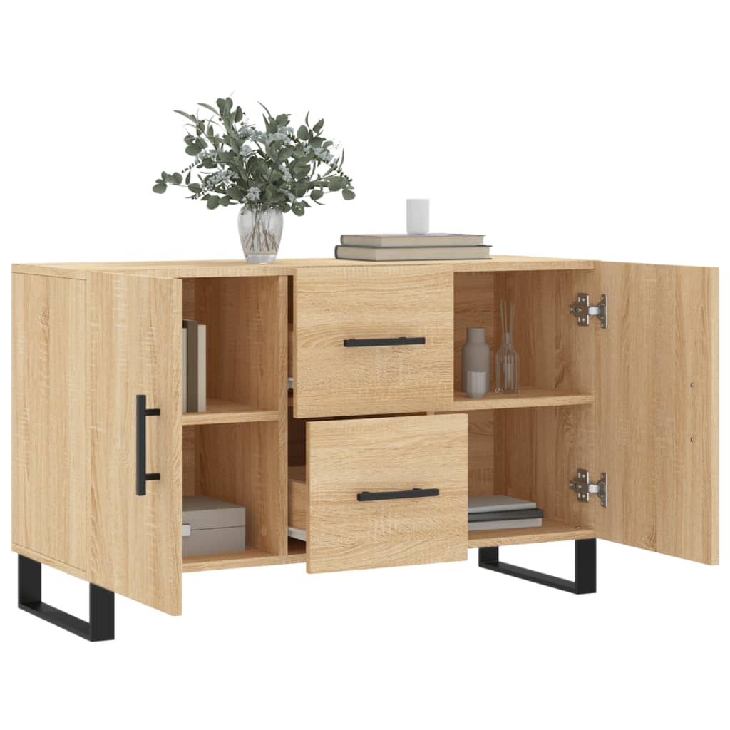skænk 100x36x60 cm konstrueret træ sonoma-eg