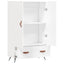 skab 69,5x31x115 cm konstrueret træ hvid