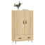 skab 69,5x31x115 cm konstrueret træ sonoma-eg