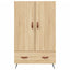 skab 69,5x31x115 cm konstrueret træ sonoma-eg