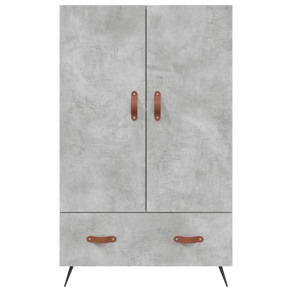 skab 69,5x31x115 cm konstrueret træ betongrå