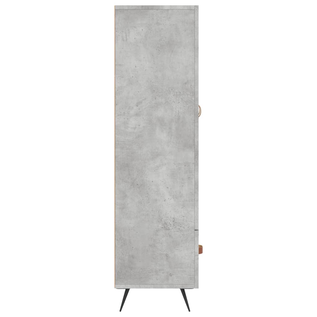 skab 69,5x31x115 cm konstrueret træ betongrå