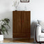 skab 69,5x31x115 cm konstrueret træ brun sonoma-eg