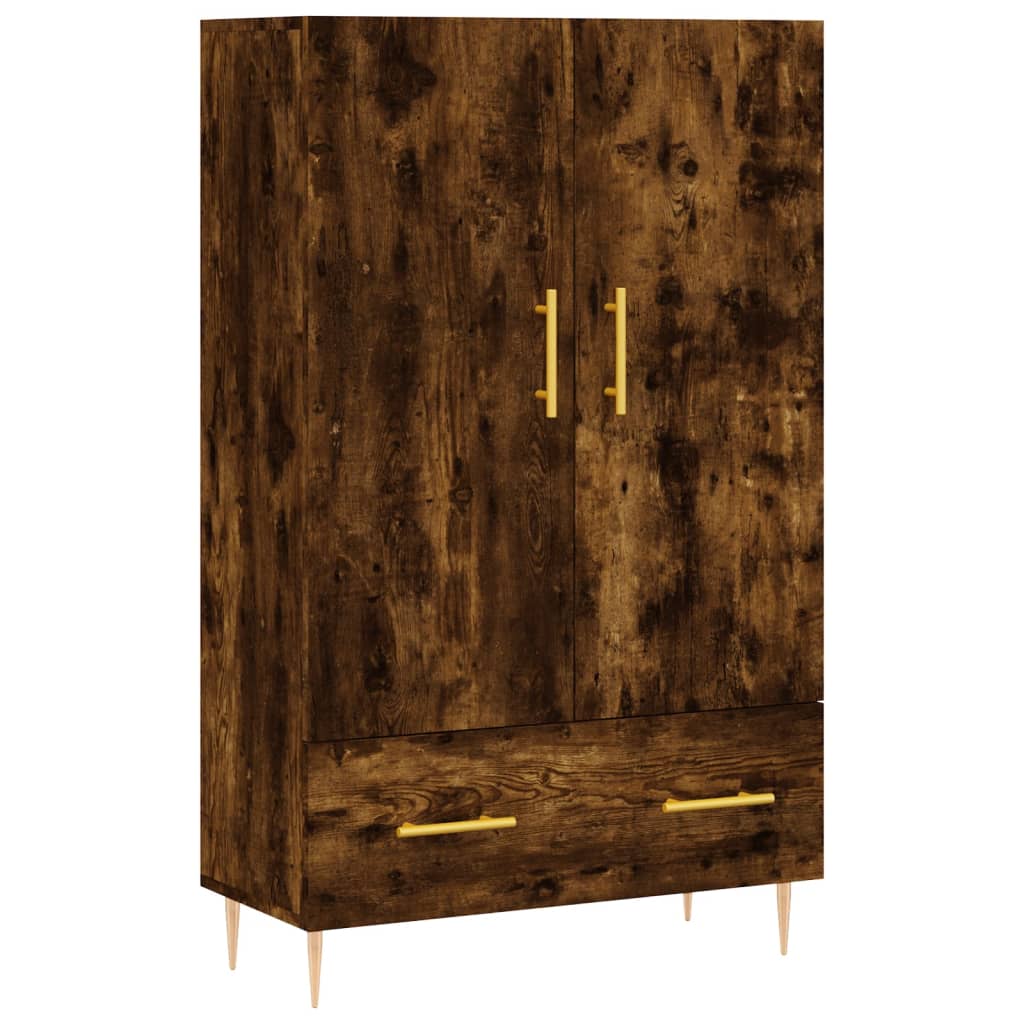 skab 69,5x31x115 cm konstrueret træ røget sonoma-eg