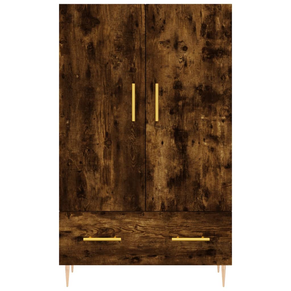 skab 69,5x31x115 cm konstrueret træ røget sonoma-eg