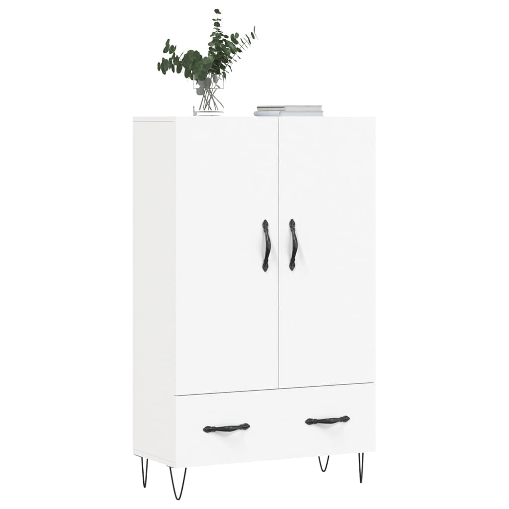 skab 69,5x31x115 cm konstrueret træ hvid