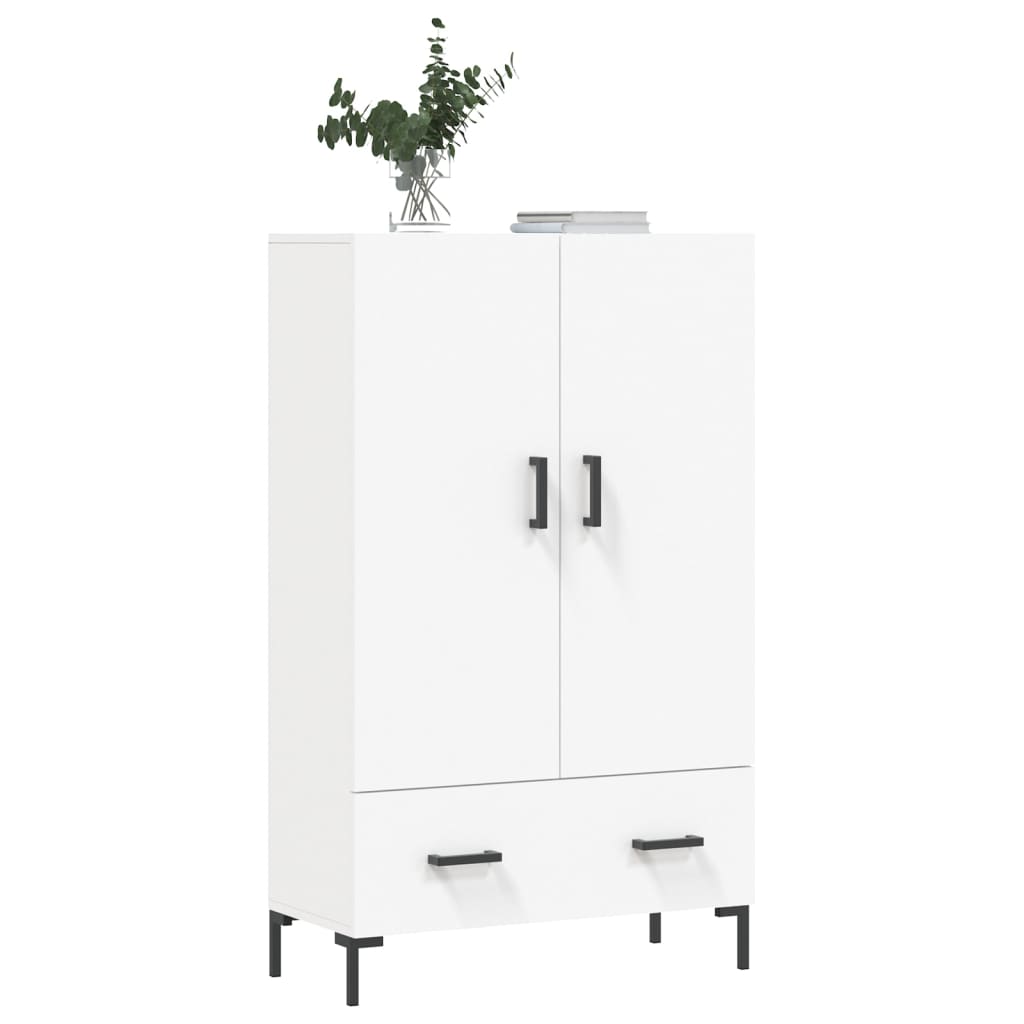 skab 69,5x31x115 cm konstrueret træ hvid