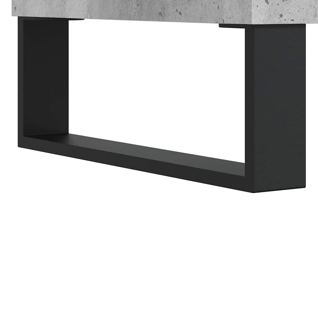 skab 69,5x31x115 cm konstrueret træ betongrå