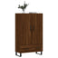 skab 69,5x31x115 cm konstrueret træ brun sonoma-eg