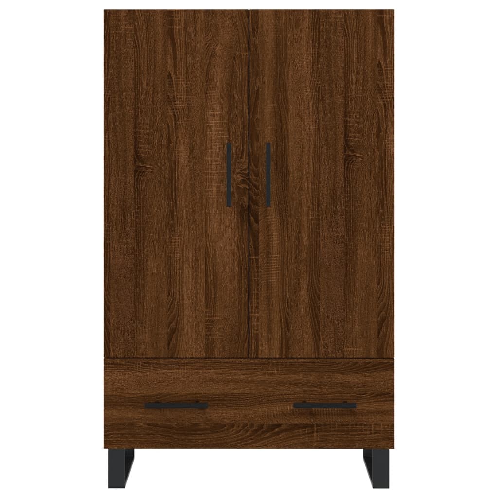 skab 69,5x31x115 cm konstrueret træ brun sonoma-eg