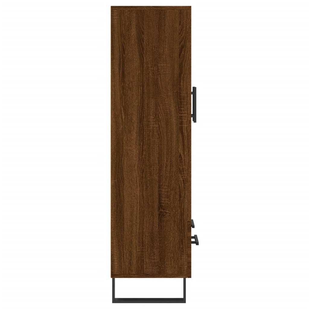 skab 69,5x31x115 cm konstrueret træ brun sonoma-eg