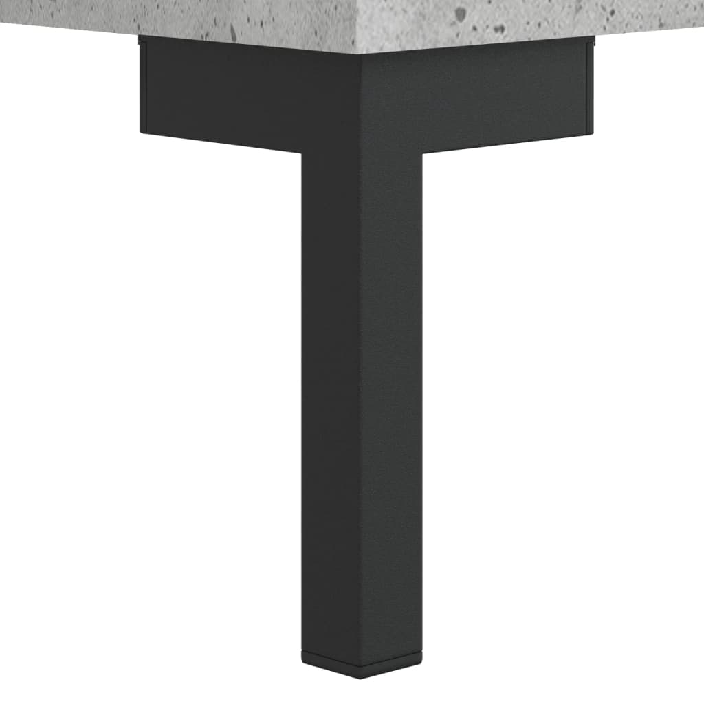 skab 69,5x31x115 cm konstrueret træ betongrå