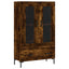 skab 69,5x31x115 cm konstrueret træ røget sonoma-eg