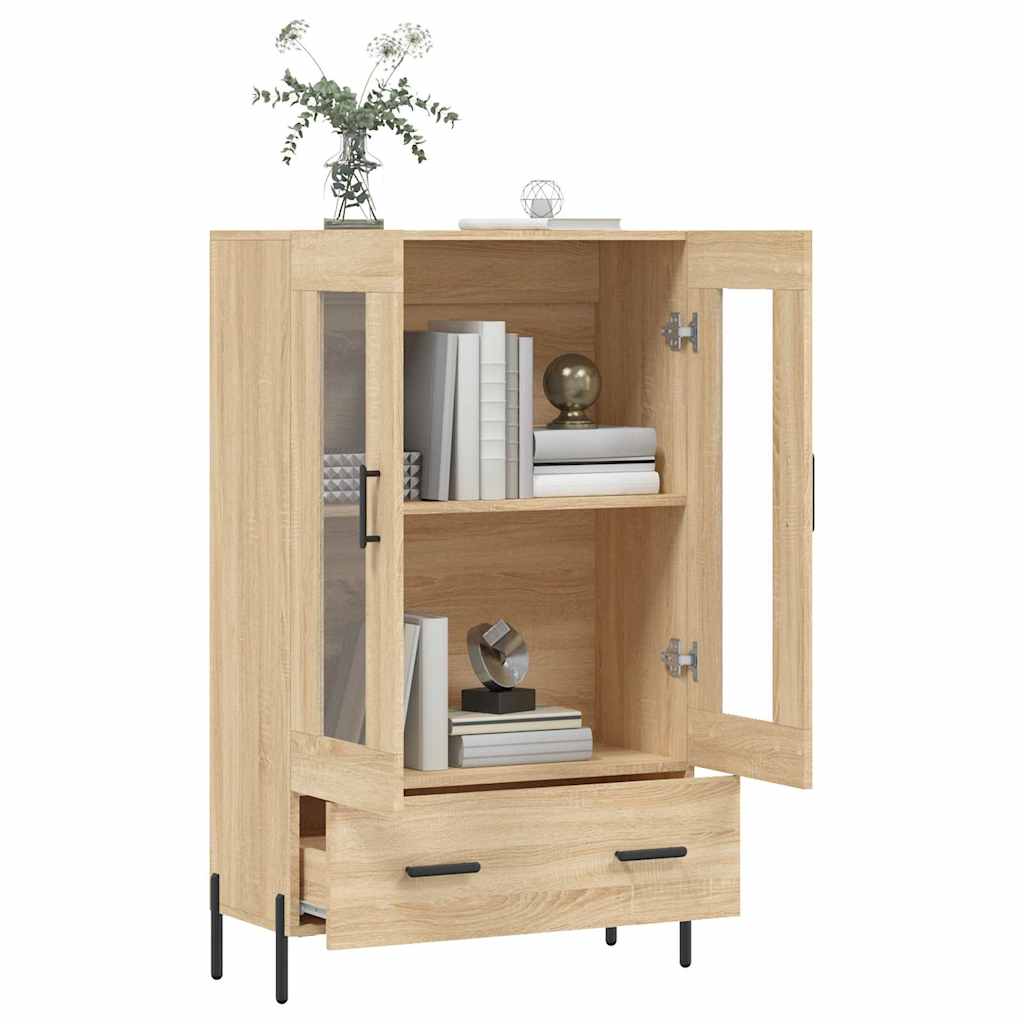skab 69,5x31x115 cm konstrueret træ sonoma-eg