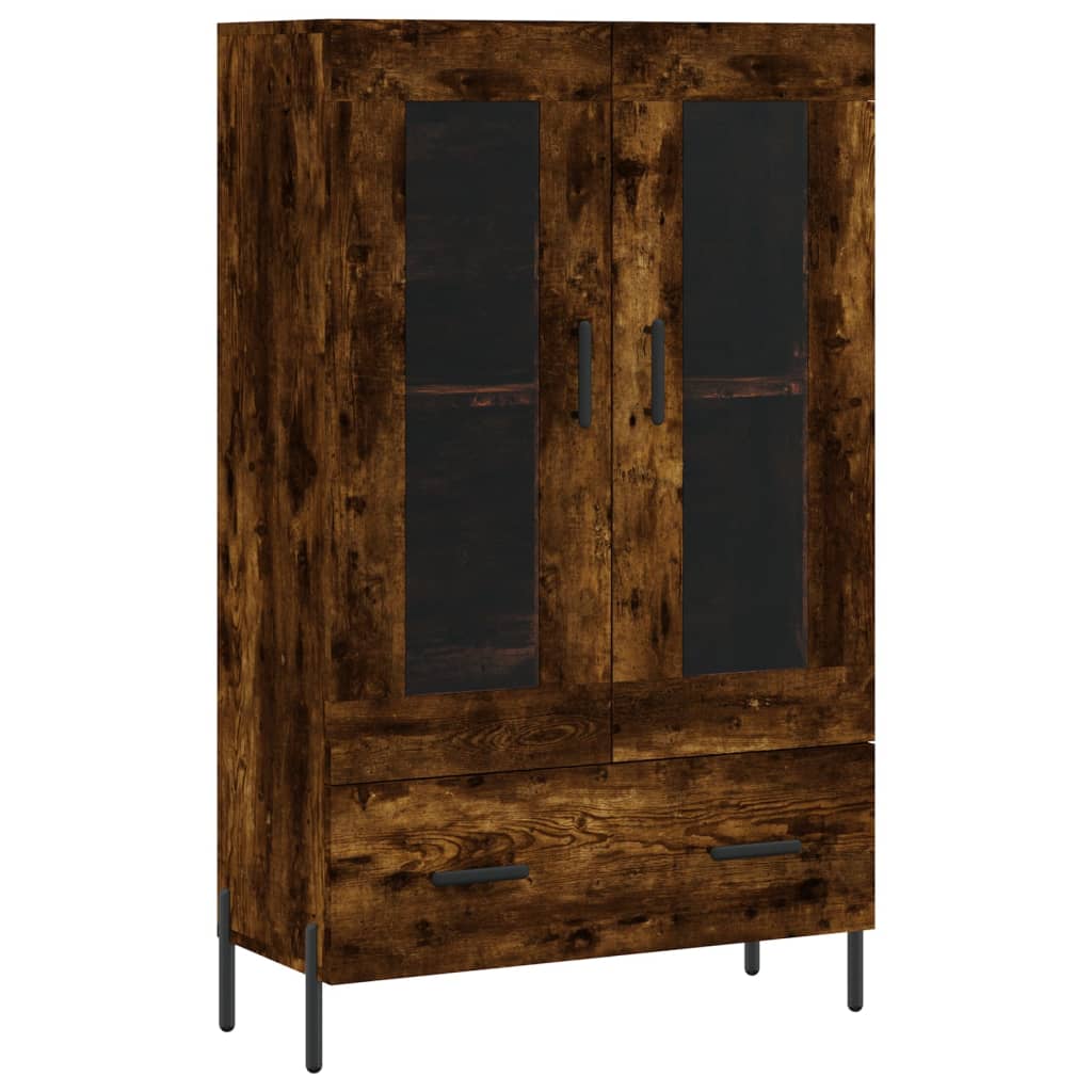 skab 69,5x31x115 cm konstrueret træ røget sonoma-eg