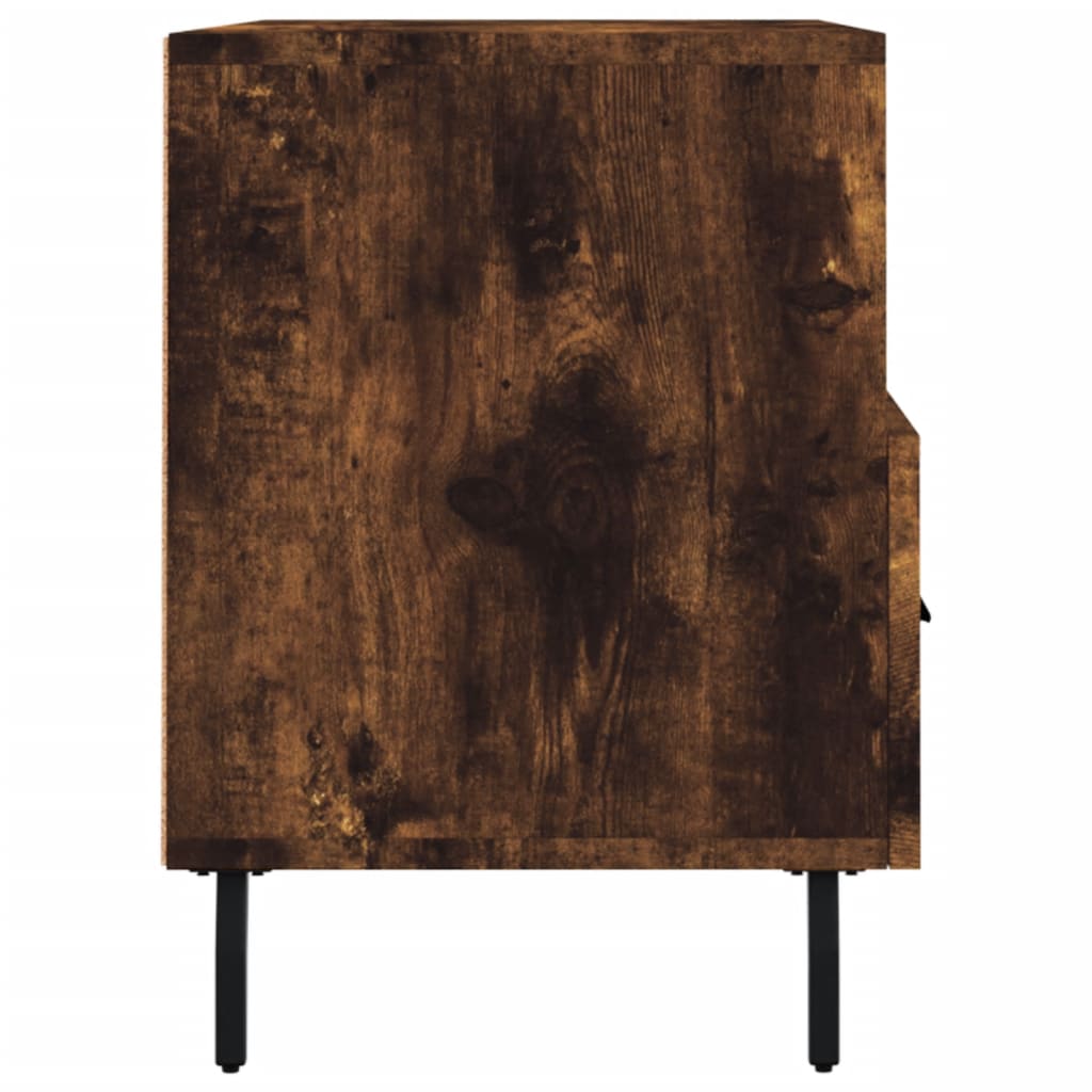 tv-bord 80x36x50 cm konstrueret træ røget egetræsfarve