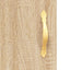 tv-bord 150x30x50 cm konstrueret træ sonoma-eg