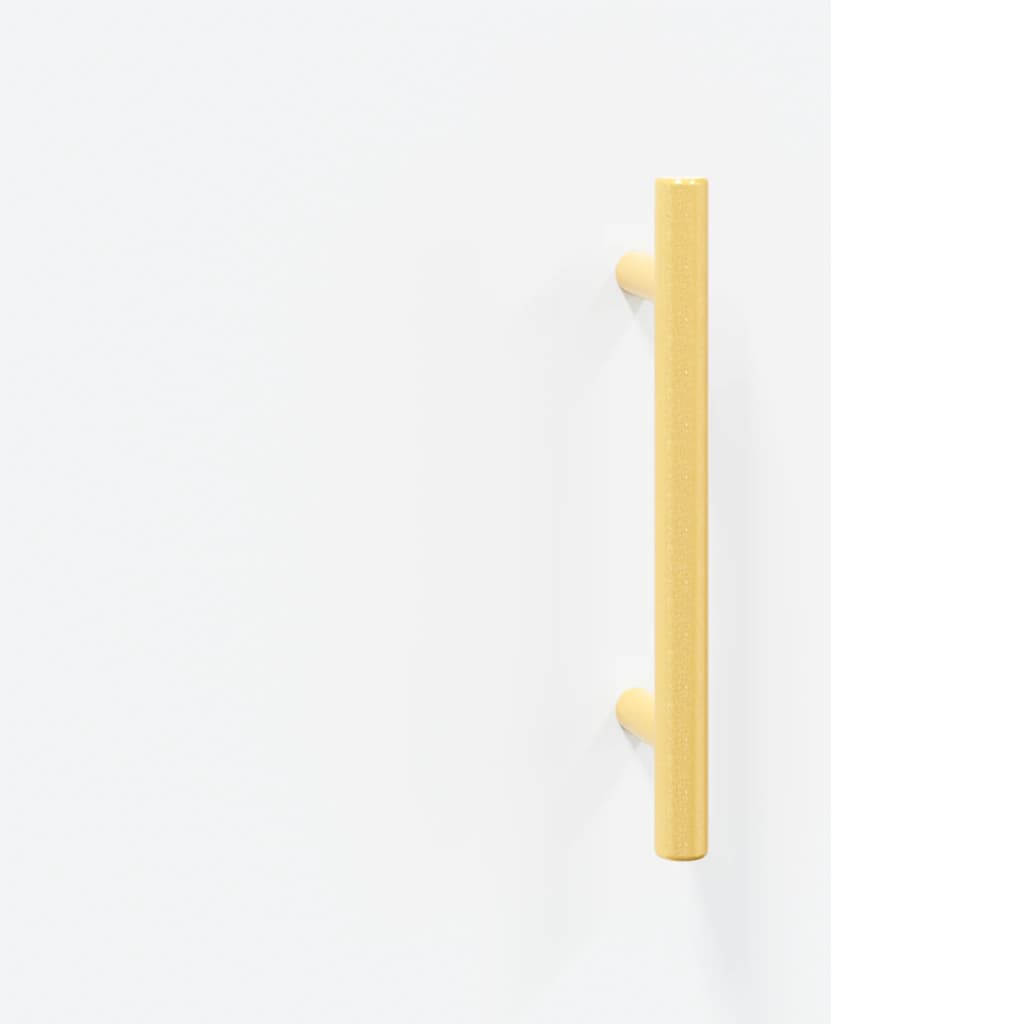 tv-bord 150x30x50 cm konstrueret træ hvid