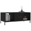sofabord 102x50x40 cm konstrueret træ sort