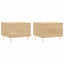 sofaborde 2 stk. 50x50x40 cm konstrueret træ sonoma-eg