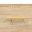 sofaborde 2 stk. 50x50x40 cm konstrueret træ sonoma-eg