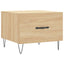 sofaborde 2 stk. 50x50x40 cm konstrueret træ sonoma-eg