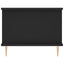 sofabord 90x50x40 cm konstrueret træ sort