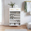 skoreol 60x35x105 cm konstrueret træ hvid