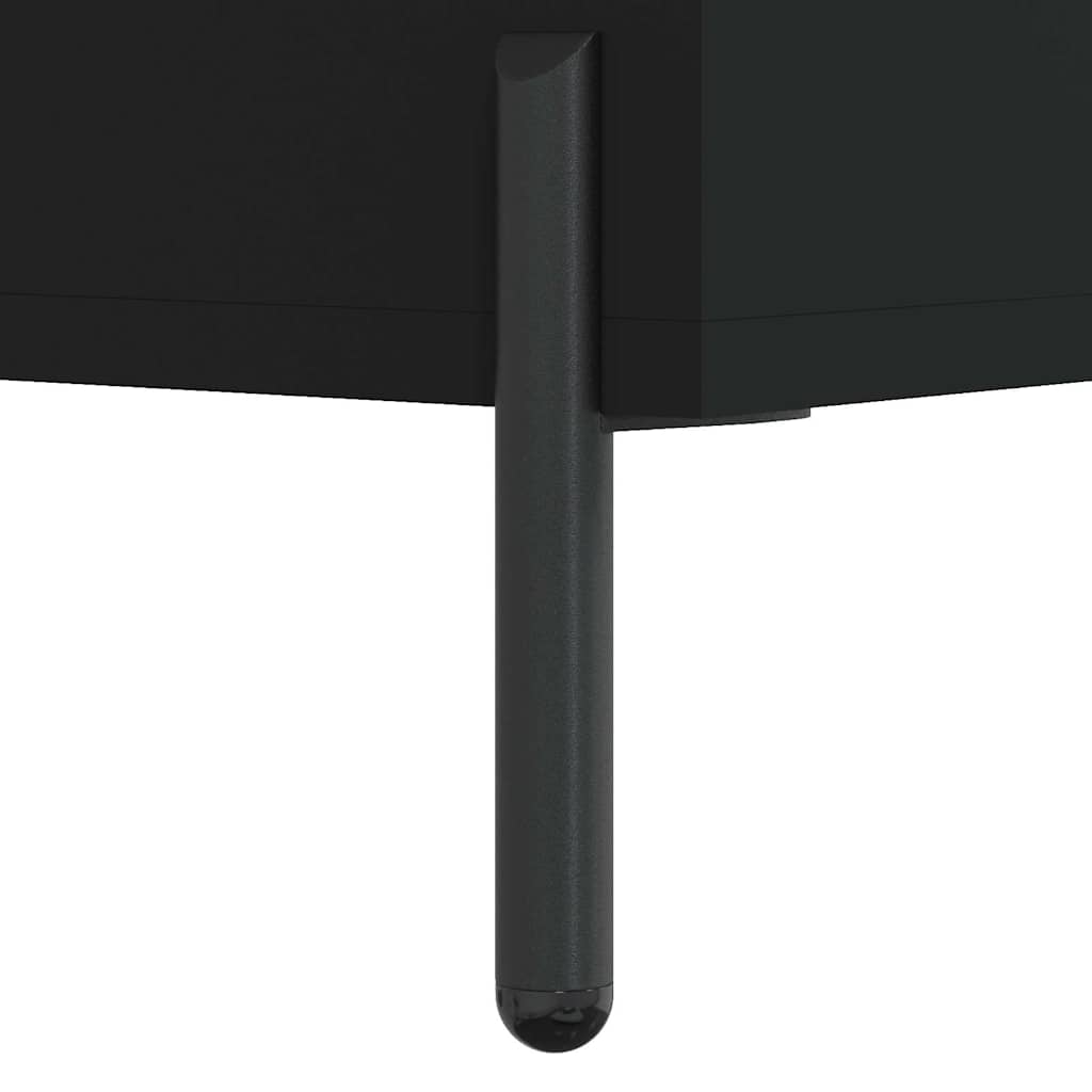 skoreol 60x35x105 cm konstrueret træ sort