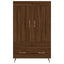 skab 69,5x31x115 cm konstrueret træ brun sonoma-eg