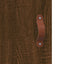 skab 69,5x31x115 cm konstrueret træ brun sonoma-eg