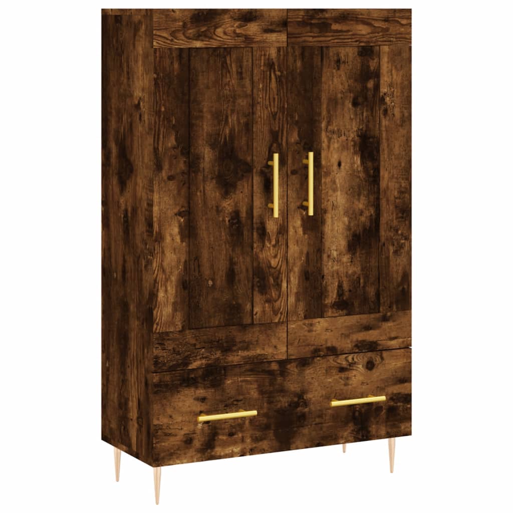 skab 69,5x31x115 cm konstrueret træ røget sonoma-eg