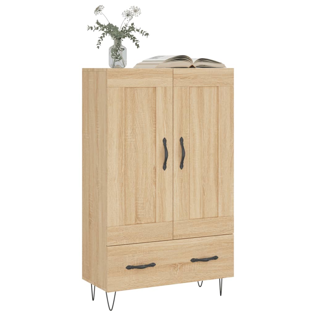 skab 69,5x31x115 cm konstrueret træ sonoma-eg