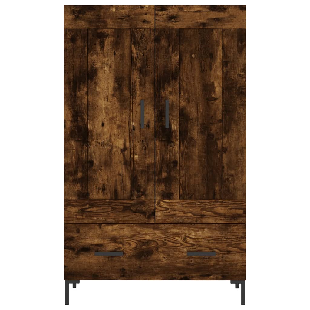 skab 69,5x31x115 cm konstrueret træ røget sonoma-eg