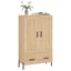 skab 69,5x31x115 cm konstrueret træ sonoma-eg