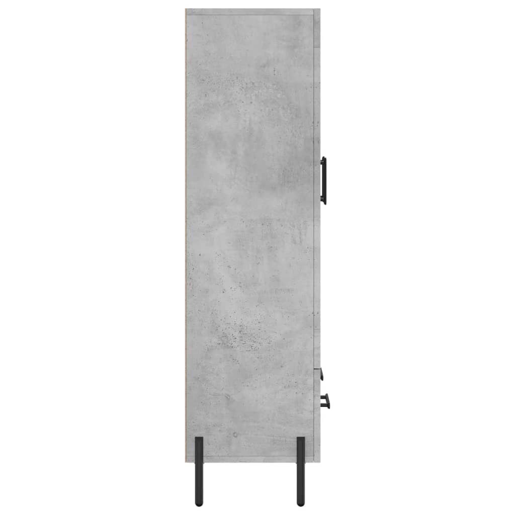skab 69,5x31x115 cm konstrueret træ betongrå