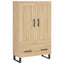 skab 69,5x31x115 cm konstrueret træ sonoma-eg