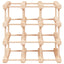 vinreol til 12 flasker 36x23x36 cm massivt fyrretræ